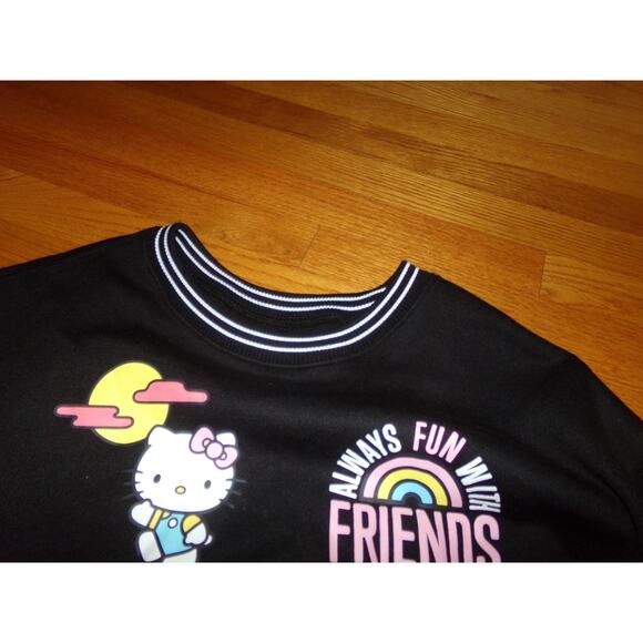 ADORABLE Hello Kitty black sweatshirt size XXL New without tags SO retro! - Picture 5 of 6